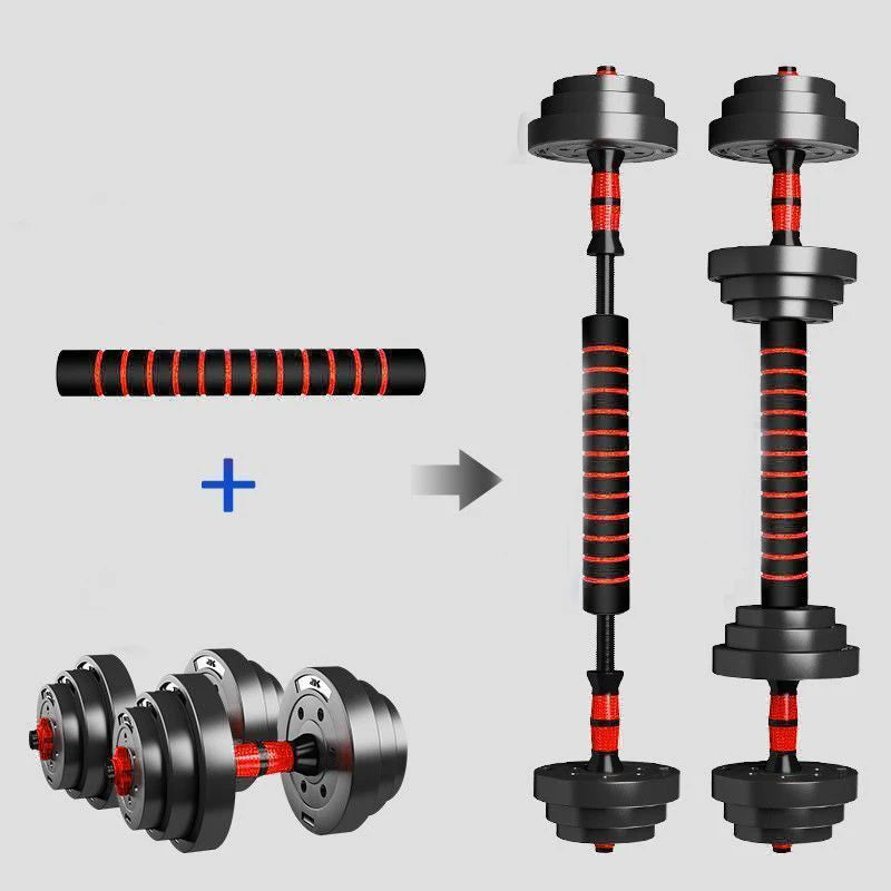 5 To 44 Pounds Adjustable Dumbbell Barbell Set