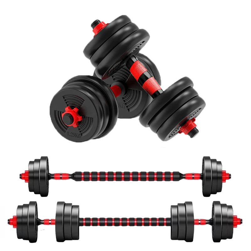 5 To 44 Pounds Adjustable Dumbbell Barbell Set