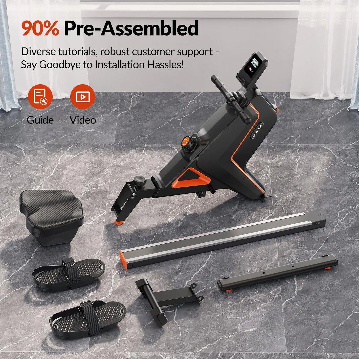 Utryup Magnetic Rowing Machine 16 Levels