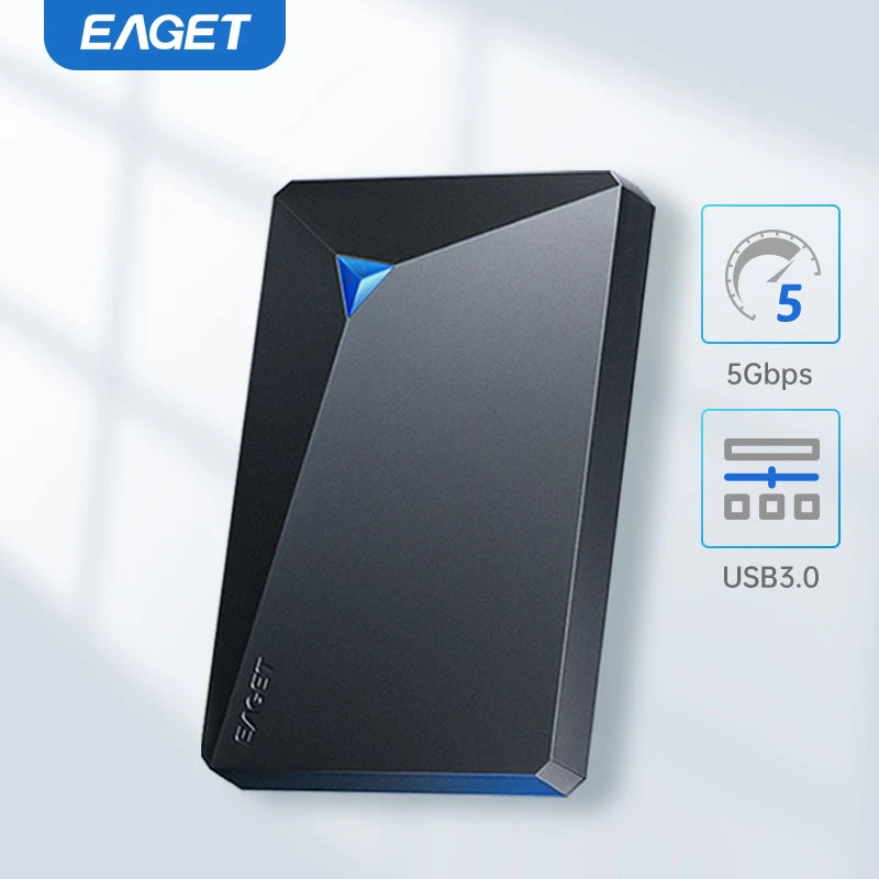Eaget 5TB Portable External Hard Drive 2.5 Inch USB