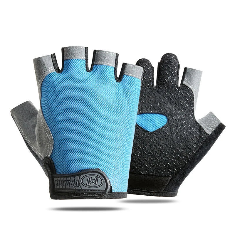Fingerless Fitness Gloves for Weightlifting Gym and Cycling
