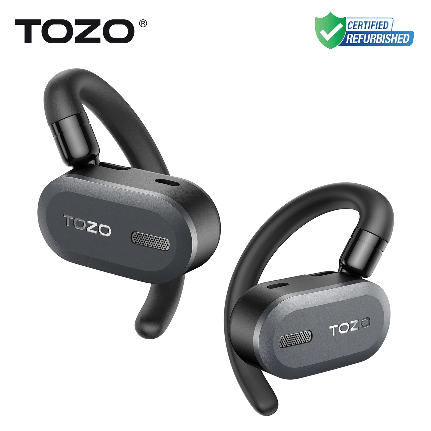 Refurbished TOZO Open Ear Hooks Wireless Headphones