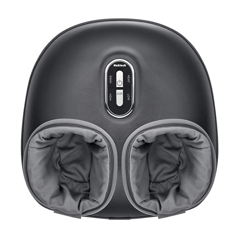 Nekteck Foot Massager Heating Therapy Air Compression Shiatsu Knead Roller Electric