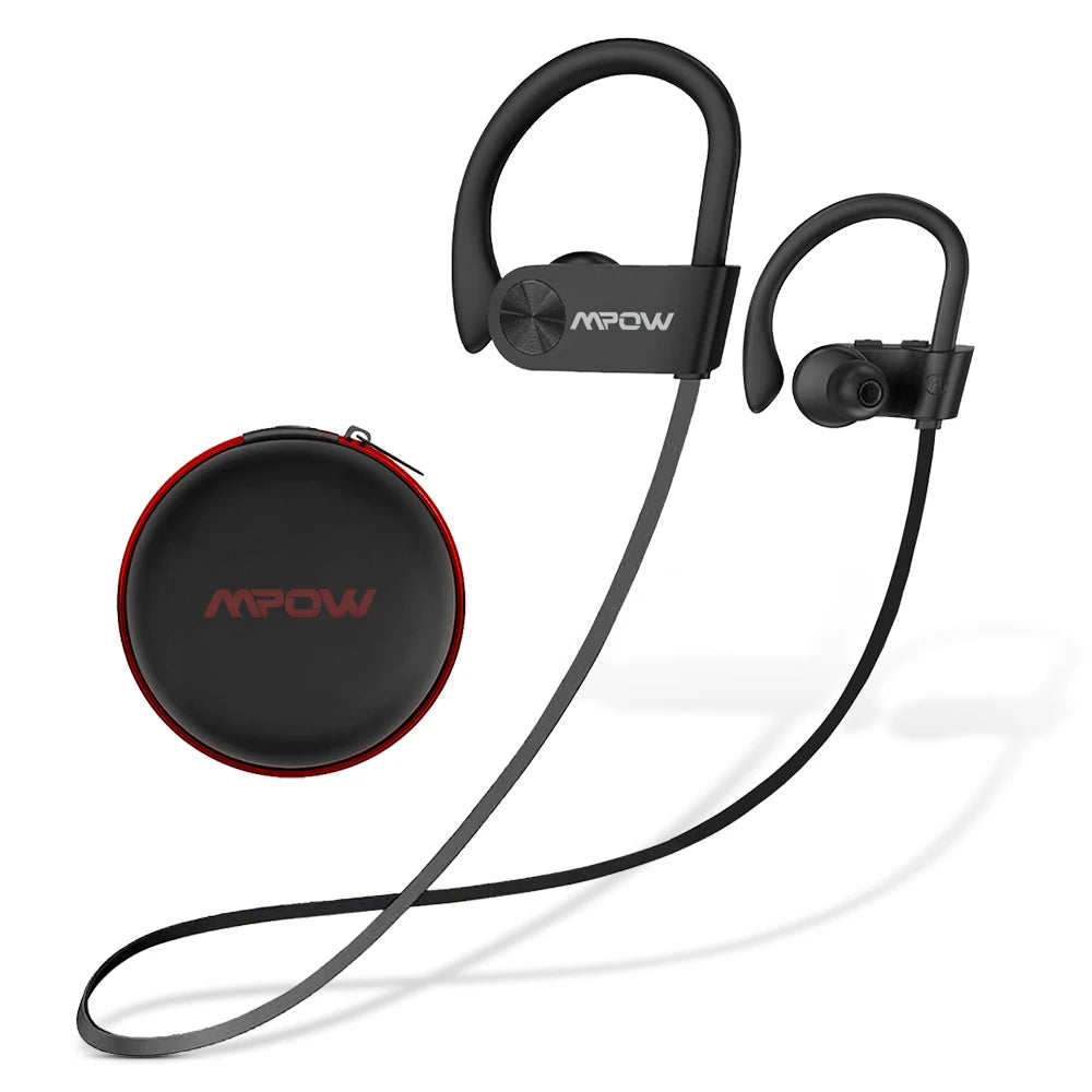 Mpow Flame Earphones IPX7 Waterproof Bluetooth 5.3 Earbuds 12 Hours Playtime And Noise Canceling Microphone For iPhone