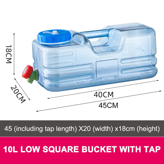 5.5L 10L Driving Water Tank Container PC Outdoor Bucket