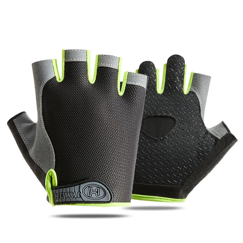 Fingerless Fitness Gloves for Weightlifting Gym and Cycling