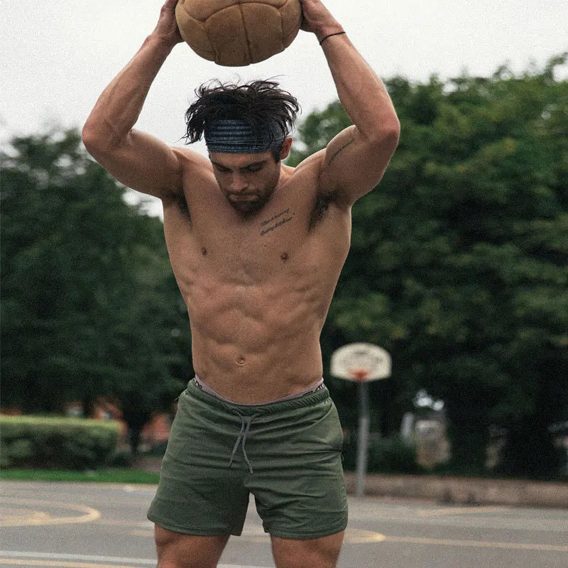 Double Layer High Performance Compression Shorts Pocket