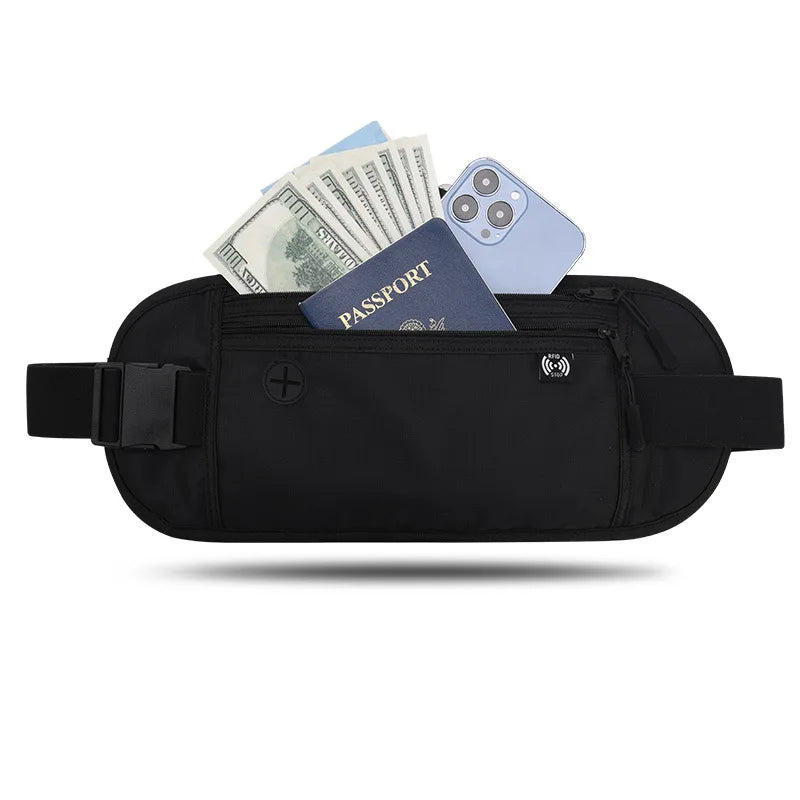 Travel Waist Pouch For Passport Money Belt