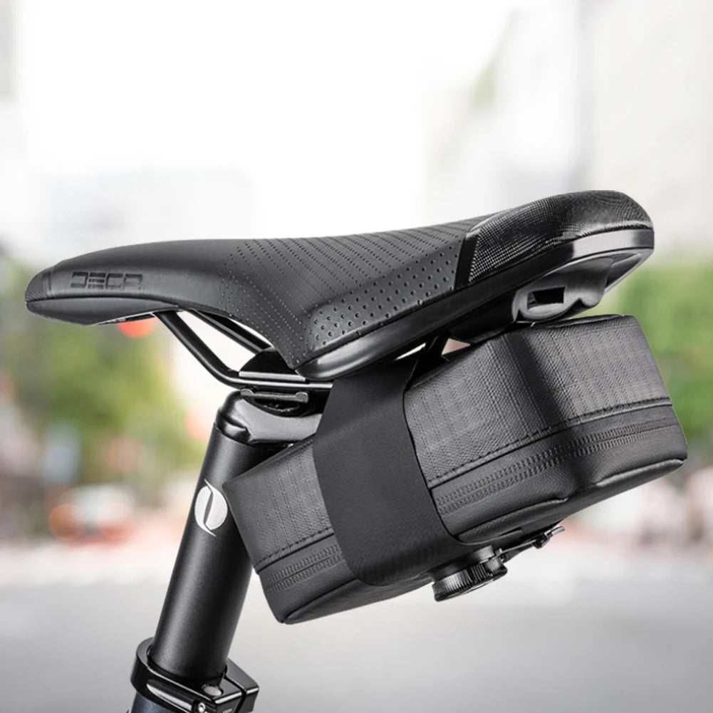 Bike Saddle Bag Large Capacity Waterproof with Multi-Compartment