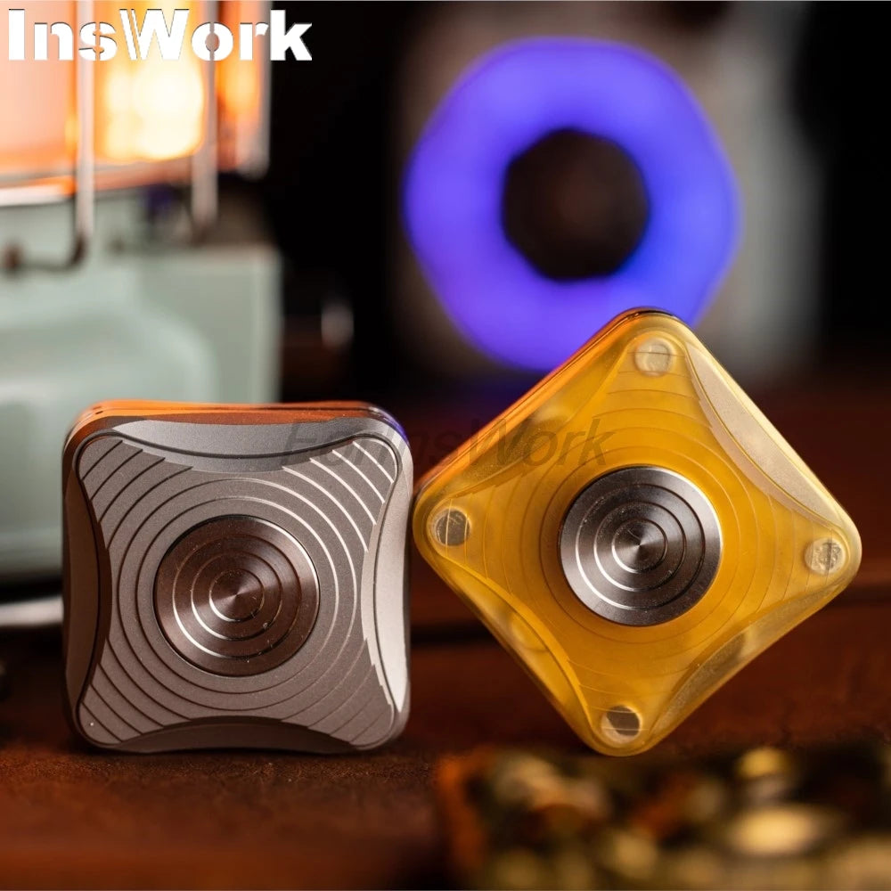 9 Hands 2 In 1 Push Slider Fidget Spinner Fidget Toys Metal EDC Gadgets Mini Toys For Gift