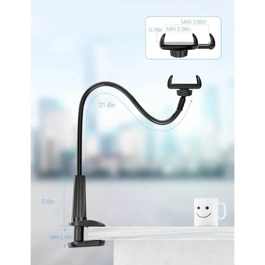 Universal Gooseneck Phone Stand Headrest Mount