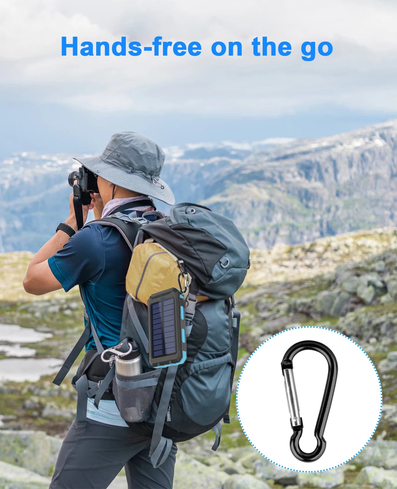 Waterproof Outdoor Solar Travel Power Bank