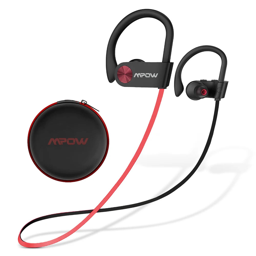Mpow Flame Earphones IPX7 Waterproof Bluetooth 5.3 Earbuds 12 Hours Playtime And Noise Canceling Microphone For iPhone
