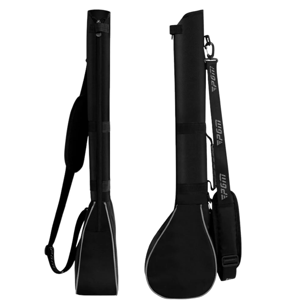 Foldable Golf Carry Pack Lightweight Stand Bag Holds 3 Clubs Soft Rubber Handle