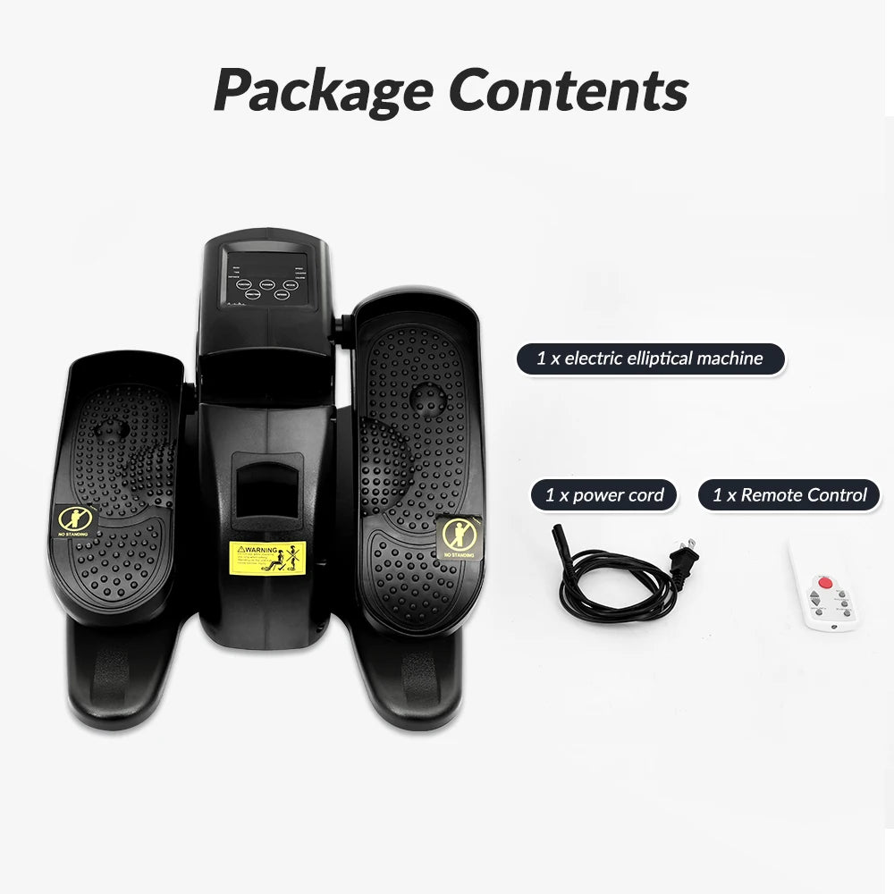 Electric Elliptical Under Desk Pedal Exerciser Mini Trainer