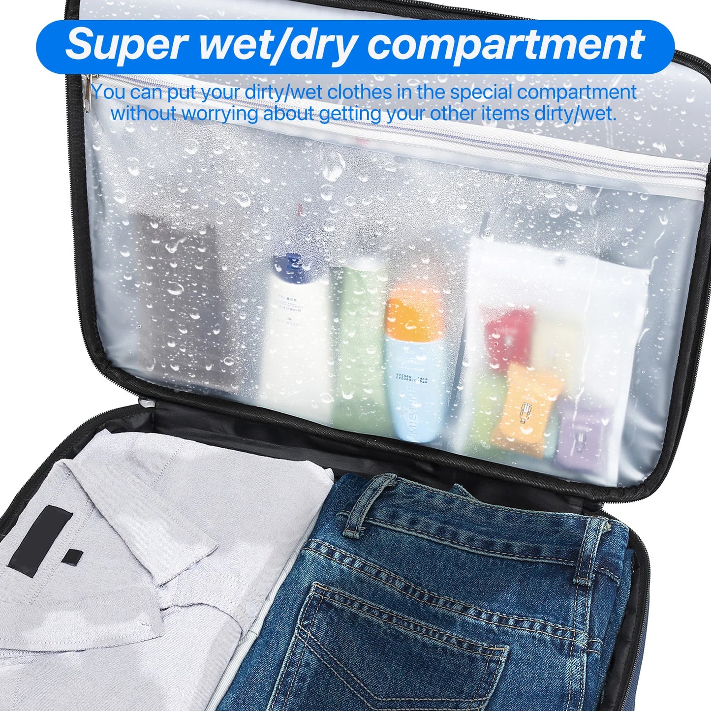 Golf Trunk Organizer With Collapsible Shoe Bags And Ventilated Compartment