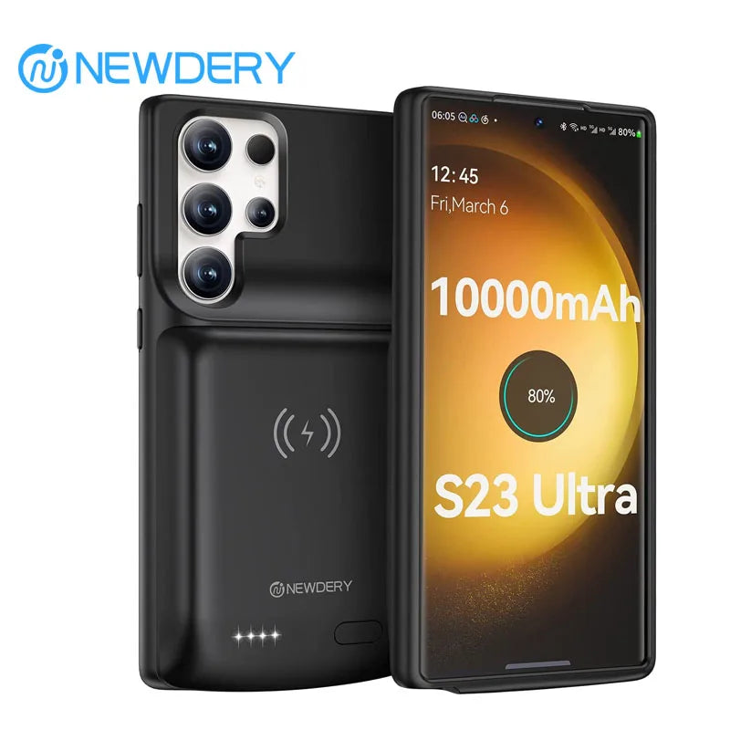 Ultra Wireless Charging Power Case For Galaxy S23 Ultra