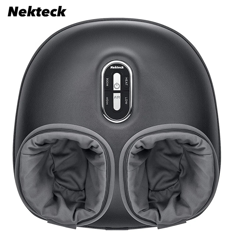 Nekteck Foot Massager Heating Therapy Air Compression Shiatsu Knead Roller Electric