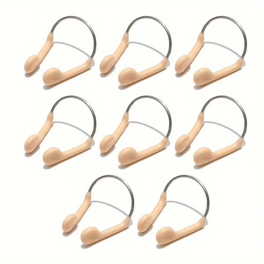 8 Pcs Swimming Nose Clips With Nose Tips
