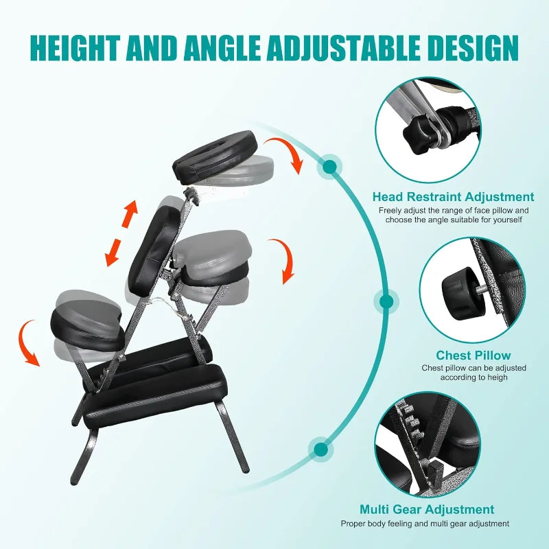 Portable Massage Chair Foldable Therapy Chair