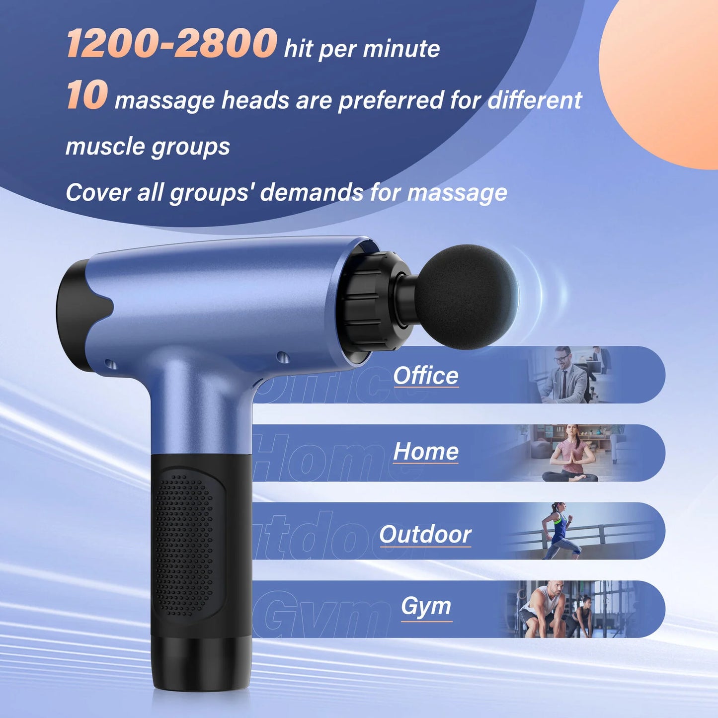 Sejoy 30 Speeds Percussion Massage Gun Deep Tissue Relax