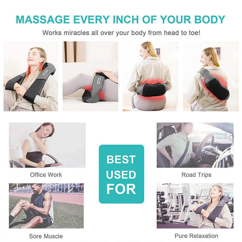 Medcursor Electric Neck, Back Massager Pillow