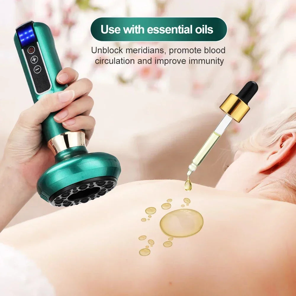 Tricolor Electric Massager Gua Sha