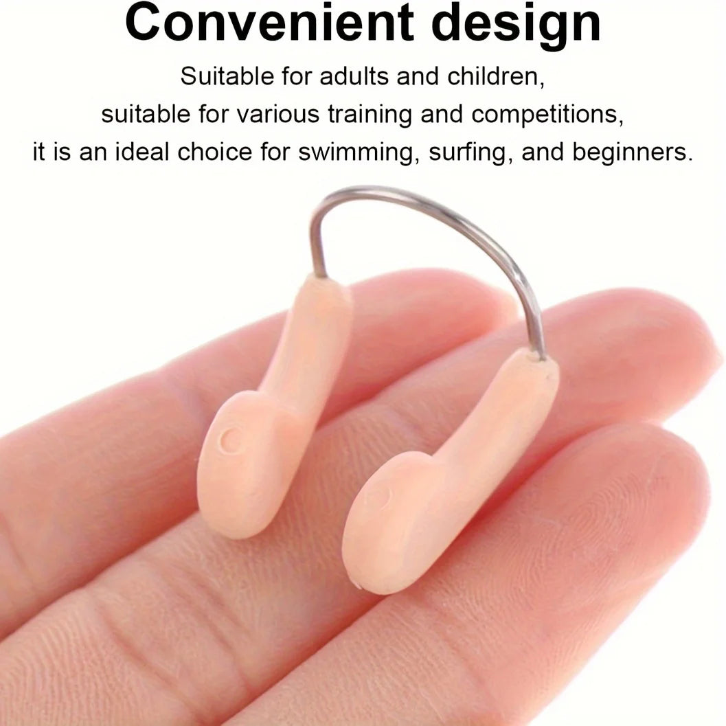 8 Pcs Swimming Nose Clips With Nose Tips