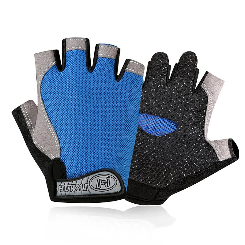 Fingerless Fitness Gloves for Weightlifting Gym and Cycling