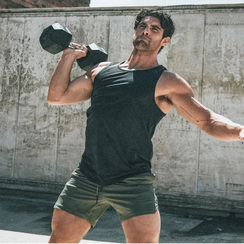 Double Layer High Performance Compression Shorts Pocket