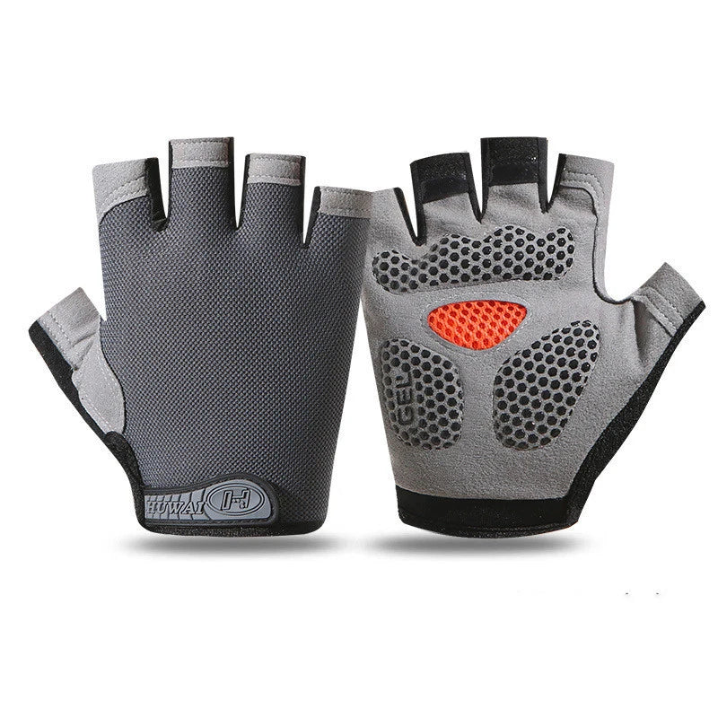 Fingerless Fitness Gloves for Weightlifting Gym and Cycling