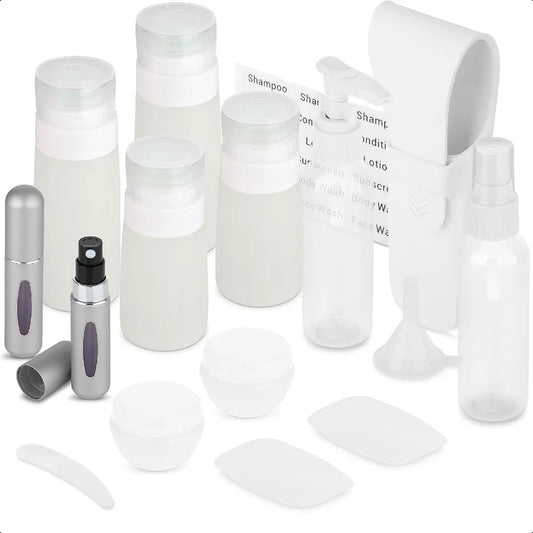 Travel Size Toiletry Bottles Kit of 16 TSA Approved Essentials