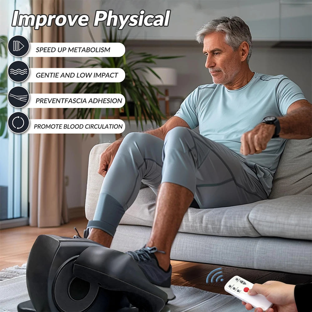 Electric Elliptical Under Desk Pedal Exerciser Mini Trainer