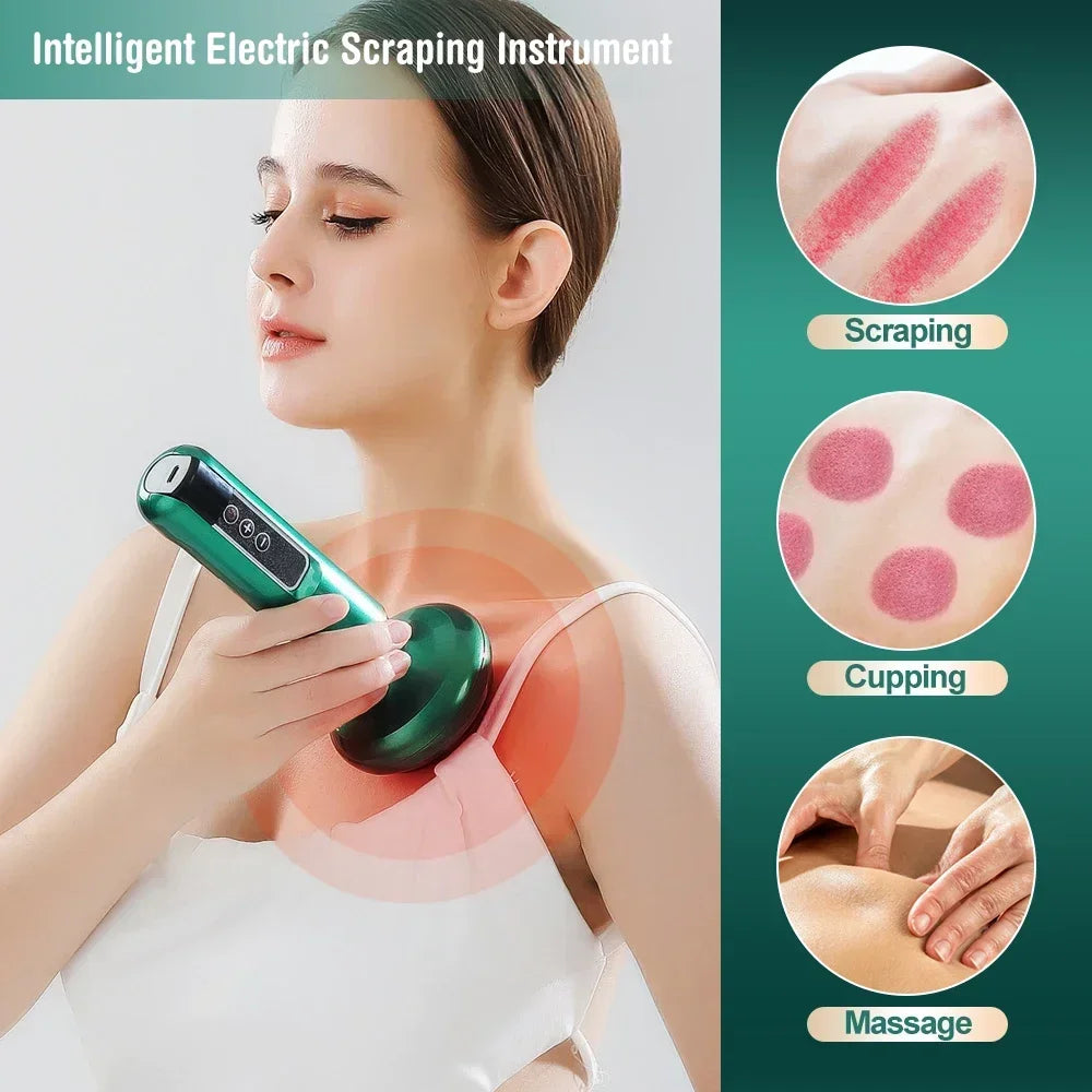 Tricolor Electric Massager Gua Sha