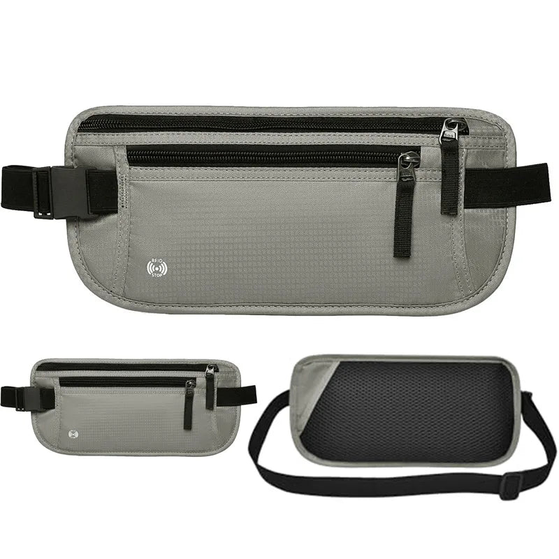 Travel Waist Pouch For Passport Money Belt