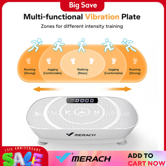 Merach Vibration Plate Exercise Machine For Whole Body Workout And Weight Loss