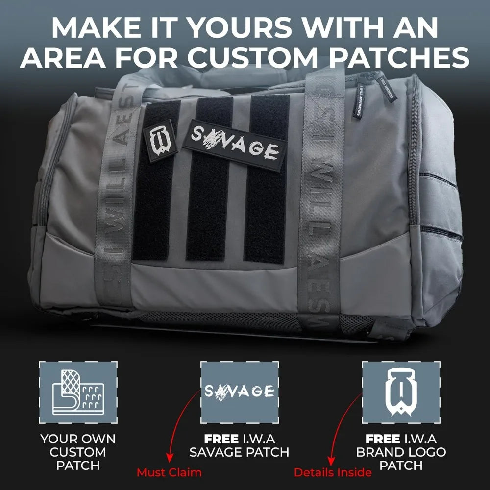 Fitness Duffel Backpack With Side Shoe Compartment