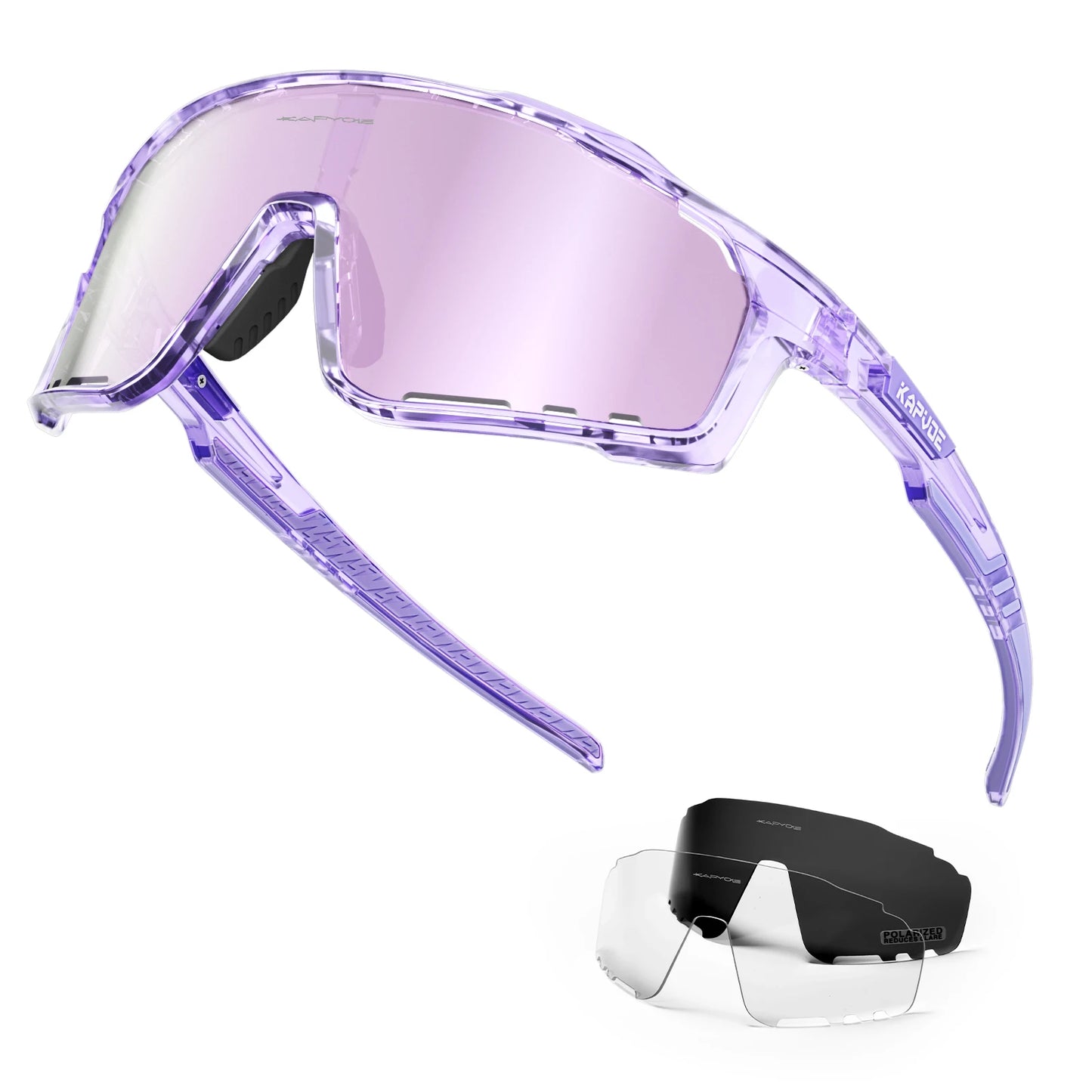 Kapvoe Polarized Cycling, Running Glasses for Men and Women