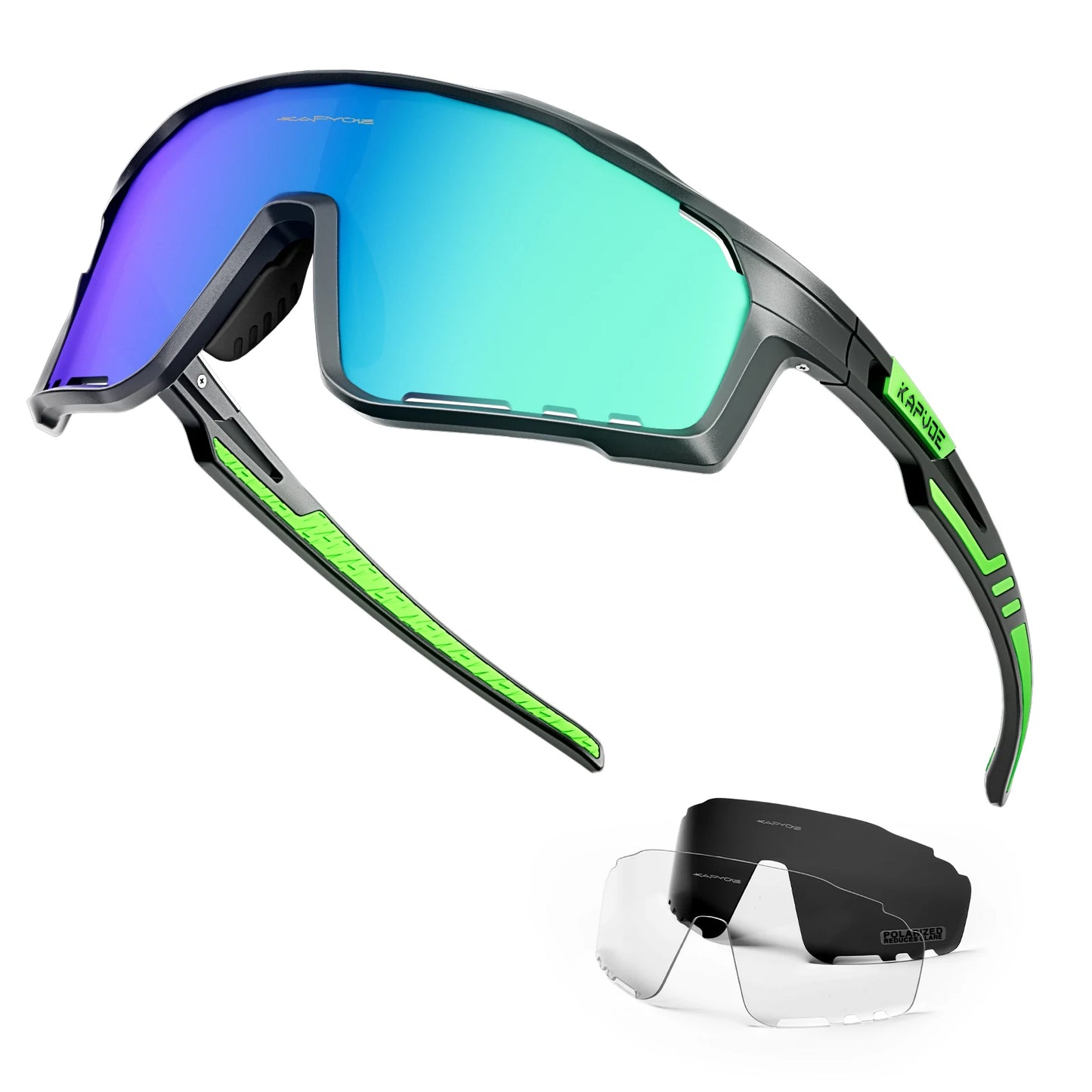 Kapvoe Polarized Cycling, Running Glasses for Men and Women