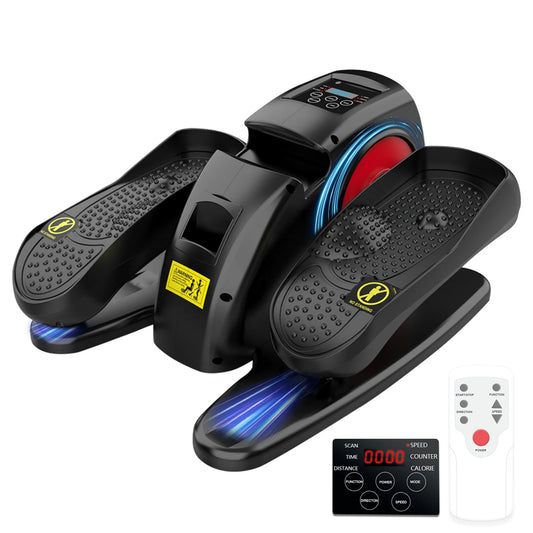 Electric Elliptical Under Desk Pedal Exerciser Mini Trainer