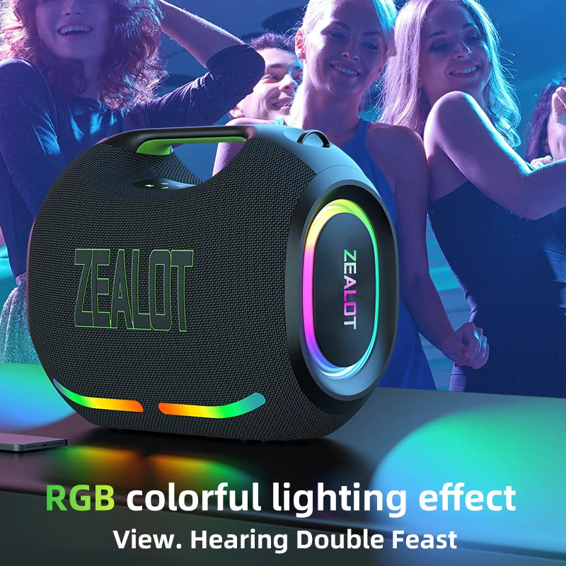 Zealot ZE21 250W Wireless Speaker Outdoor Portable 48000mAh Battery RGB Lights