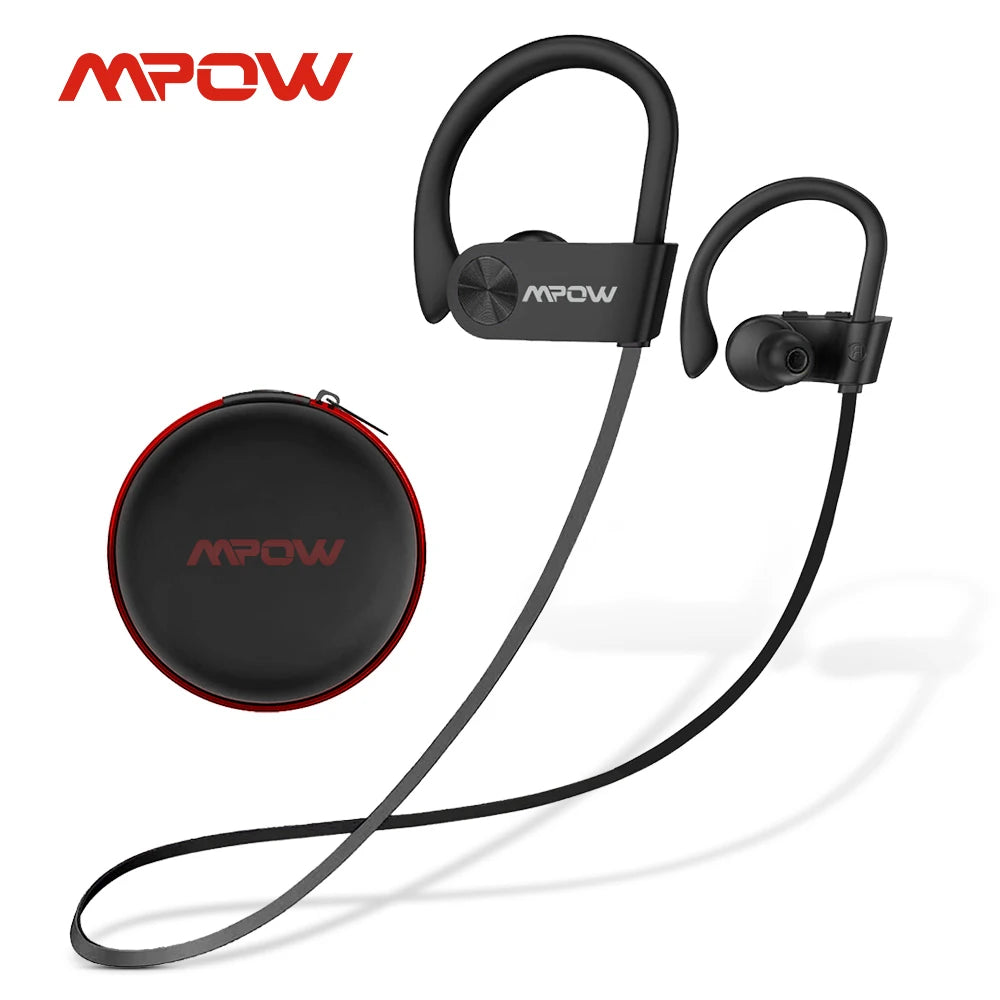 Mpow Flame Earphones IPX7 Waterproof Bluetooth 5.3 Earbuds 12 Hours Playtime And Noise Canceling Microphone For iPhone