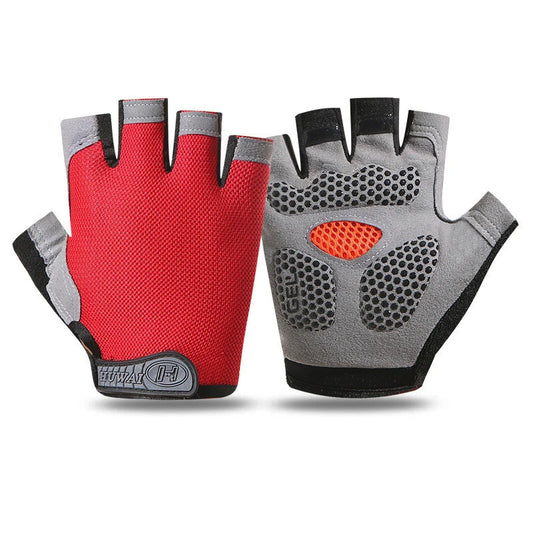 Fingerless Fitness Gloves for Weightlifting Gym and Cycling