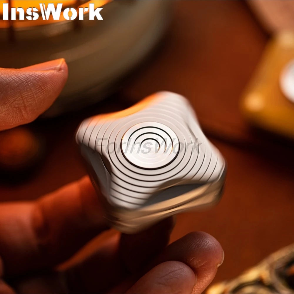 9 Hands 2 In 1 Push Slider Fidget Spinner Fidget Toys Metal EDC Gadgets Mini Toys For Gift