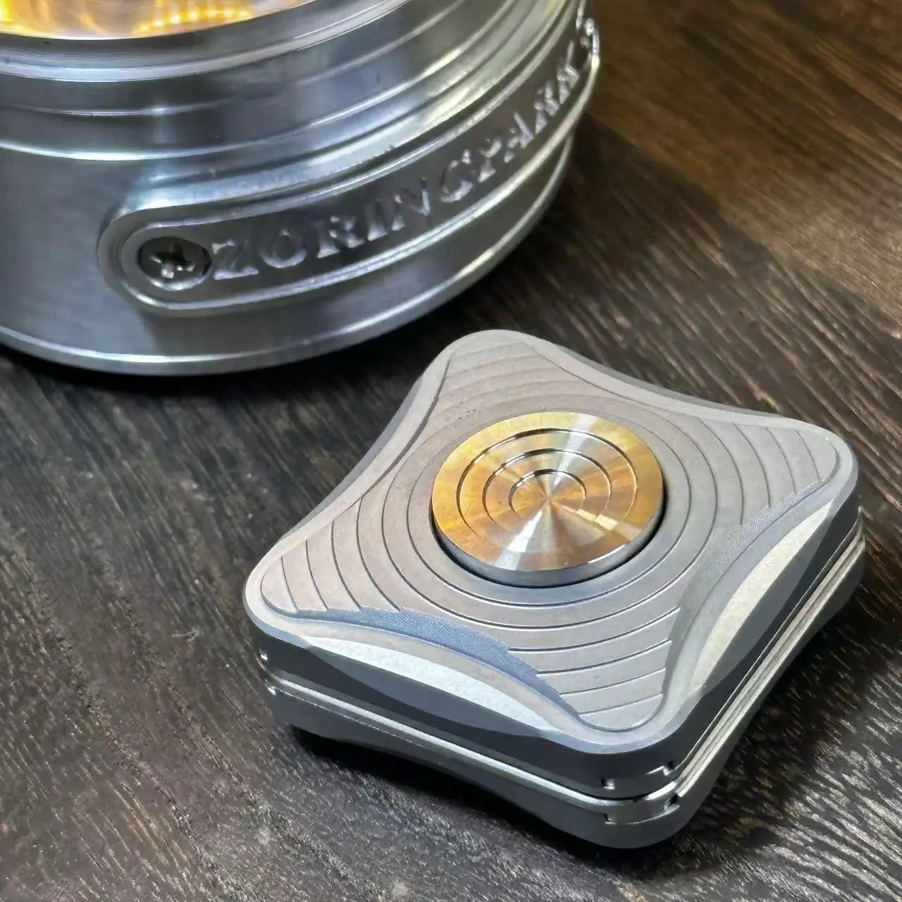 9 Hands 2 In 1 Push Slider Fidget Spinner Fidget Toys Metal EDC Gadgets Mini Toys For Gift