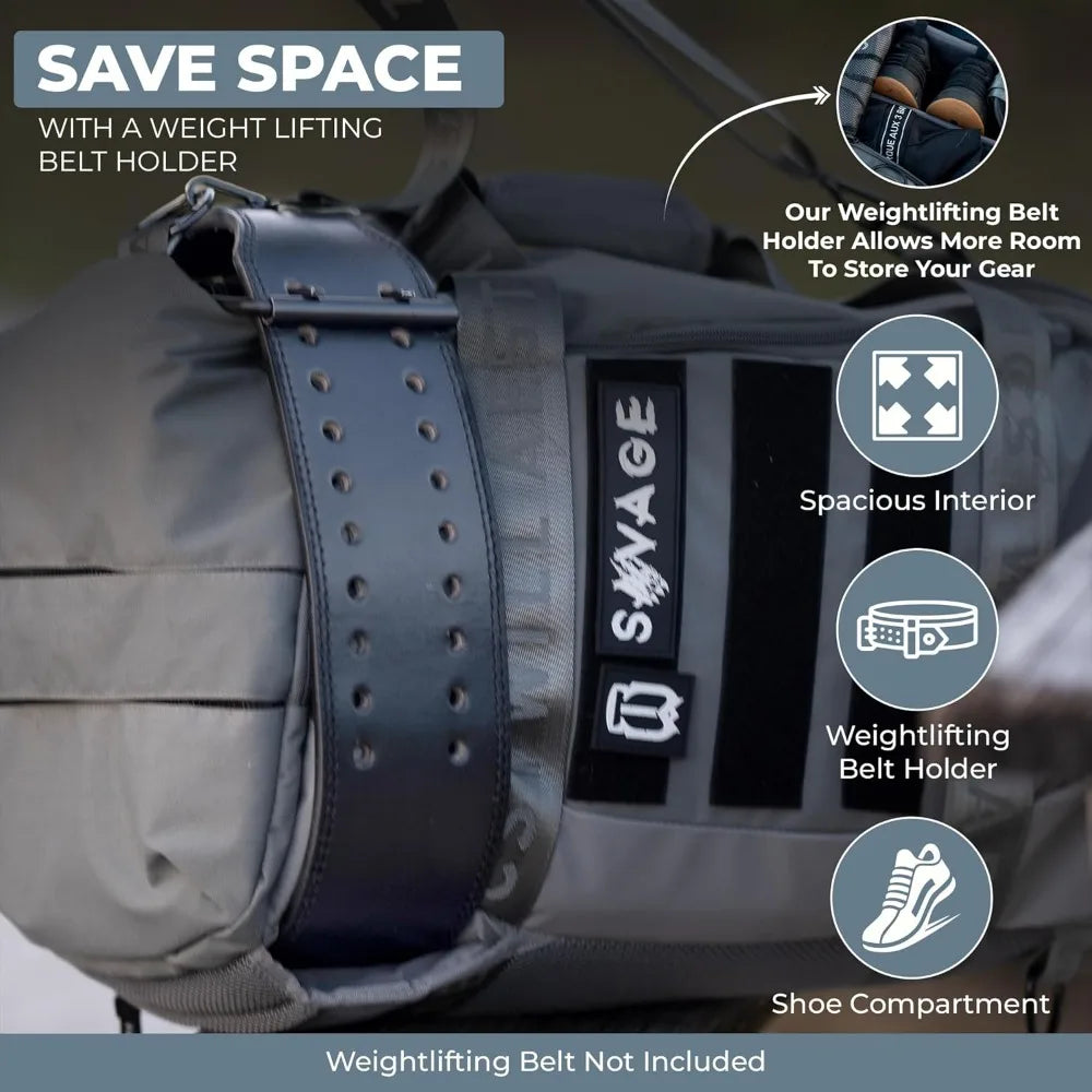 Fitness Duffel Backpack With Side Shoe Compartment