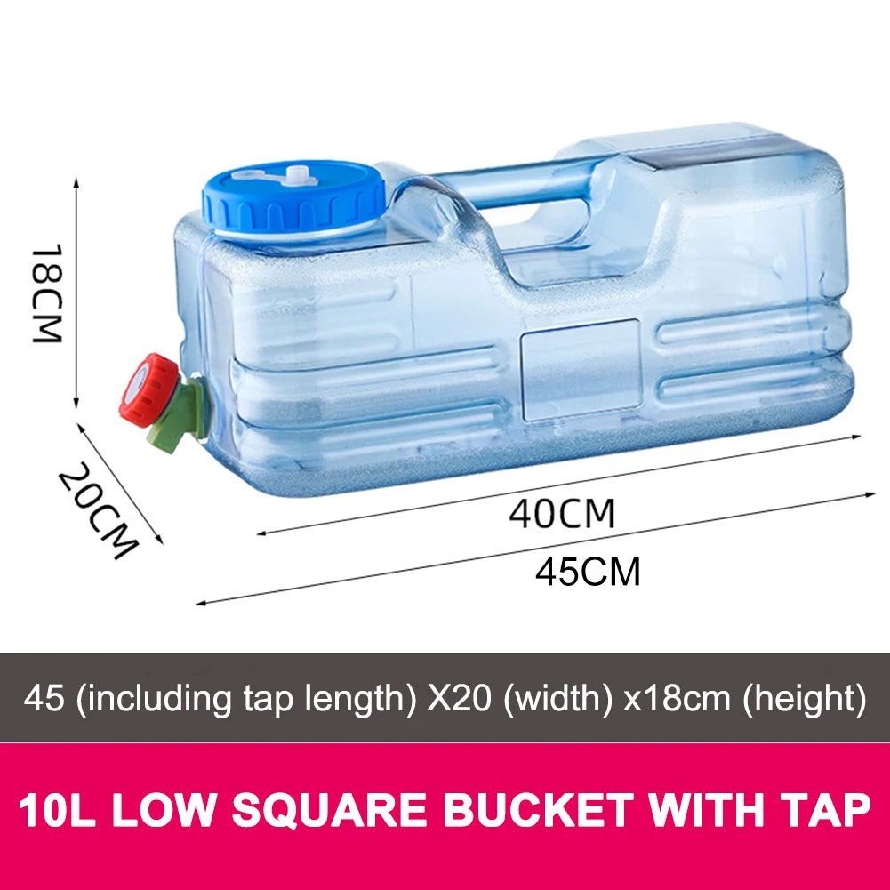 5.5L 10L Driving Water Tank Container PC Outdoor Bucket