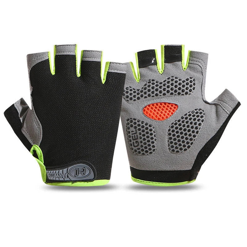 Fingerless Fitness Gloves for Weightlifting Gym and Cycling
