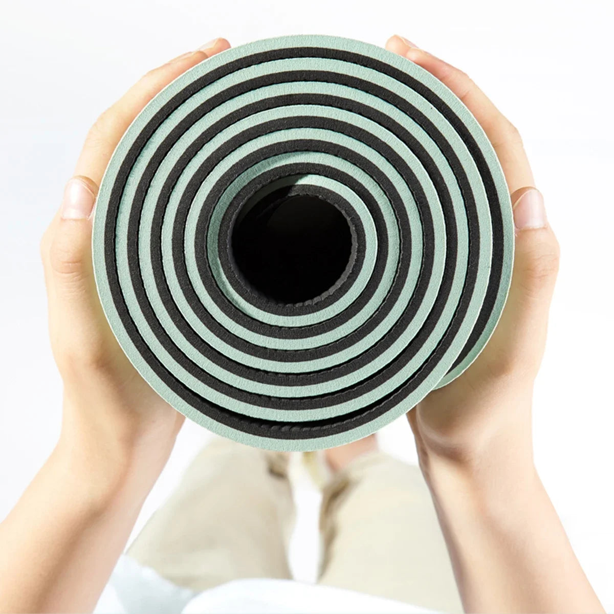 TPE Yoga Mat For Home Fitness 180x57cm 6mm Durable Pro