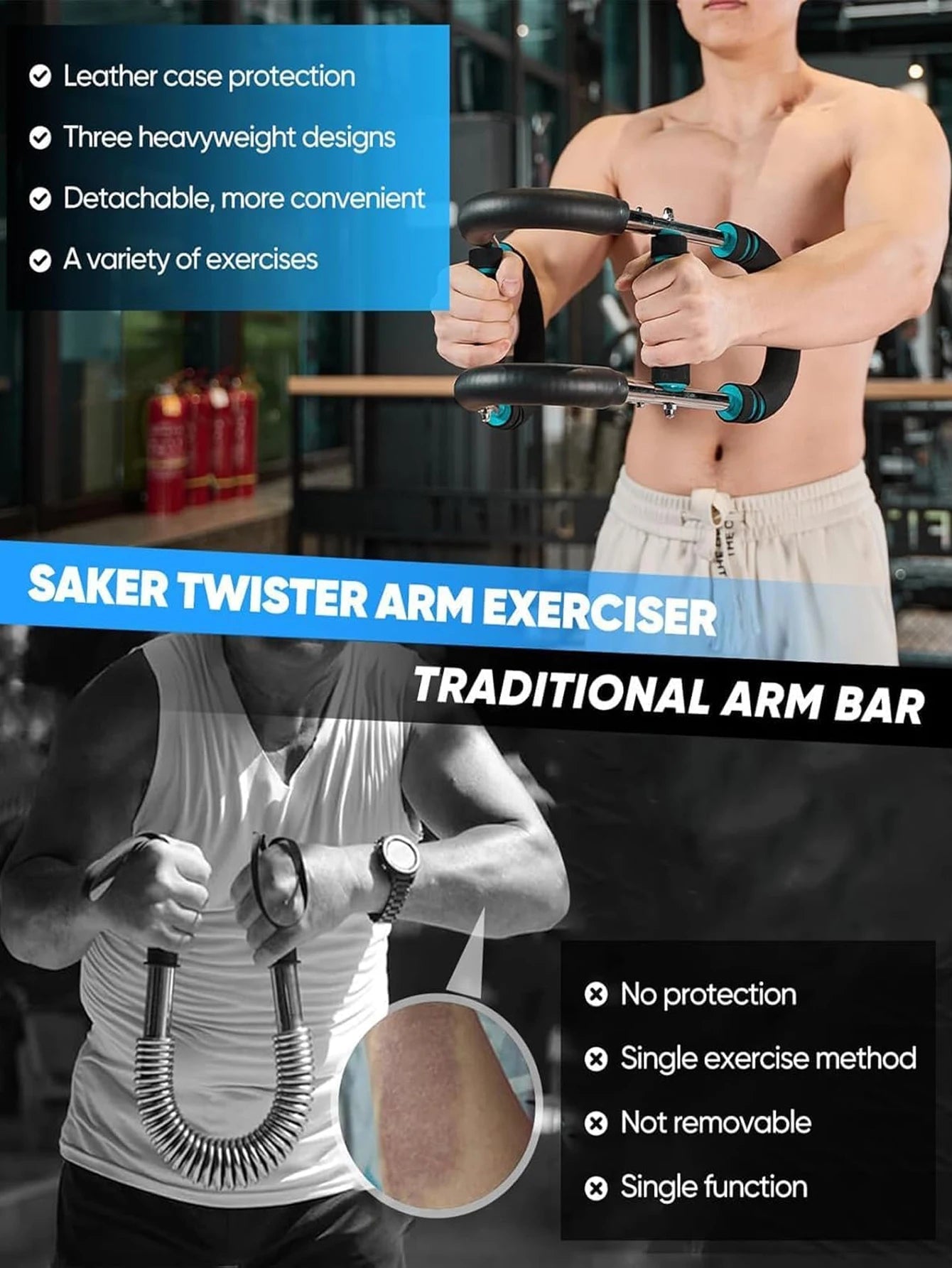 The Ultimate Arm Trainer Adjustable Chest Expander Arm Exerciser